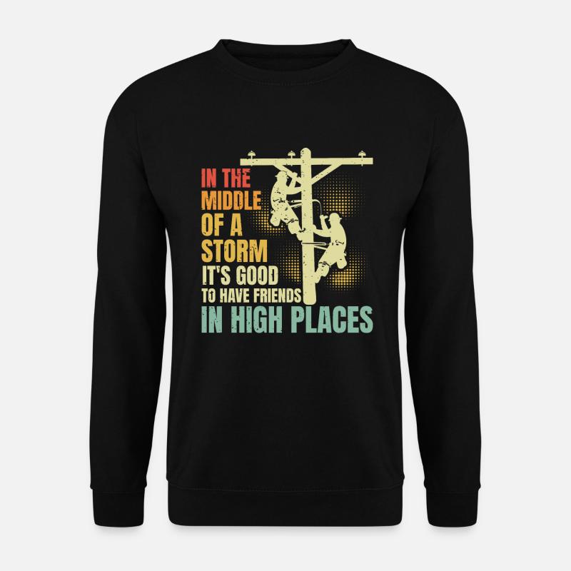 Électricien de lignes électriques - Sweat-shirt Unisexe - noir