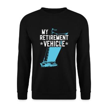 Régime de retraite pour les marins retraités - Sweat-shirt Unisexe - noir - Devant - Alina (178cm) & Michal (187cm)