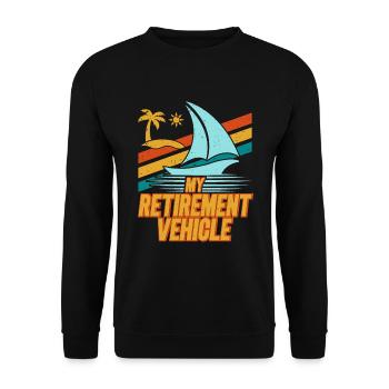 Régime de retraite pour les marins retraités - Sweat-shirt Unisexe - noir - Devant - Alina (178cm) & Michal (187cm)