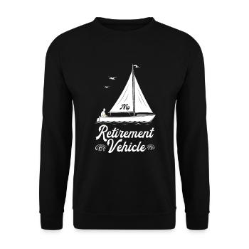 Retired vehicle sailor sailboat - Unisex Sweatshirt - black - Front - Alina (178cm) & Michal (187cm)