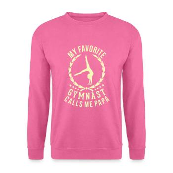 Mein Lieblingsturner Nennt Mich Papa - Unisex Pullover - Pink - Vorne
