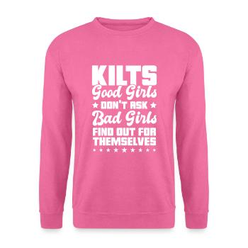 Kilt écossais disant jupe écossaise Écosse - Sweat-shirt Unisexe - rose - Devant