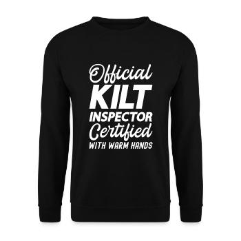 Kilt écossais disant jupe écossaise Écosse - Sweat-shirt Unisexe - noir - Devant - Alina (178cm) & Michal (187cm)