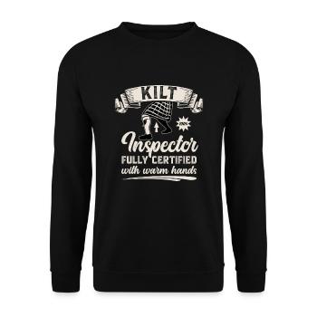 Kilt écossais disant jupe écossaise Écosse - Sweat-shirt Unisexe - noir - Devant - Alina (178cm) & Michal (187cm)