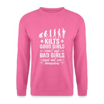 Kilt écossais disant jupe écossaise Écosse - Sweat-shirt Unisexe - rose - Devant
