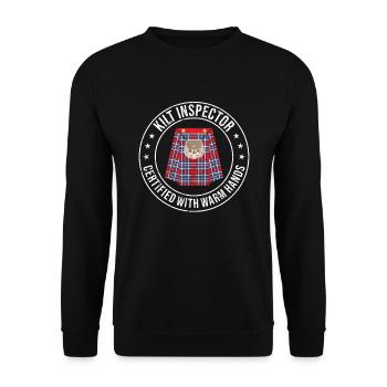 Kilt écossais disant jupe écossaise Écosse - Sweat-shirt Unisexe - noir - Devant - Alina (178cm) & Michal (187cm)