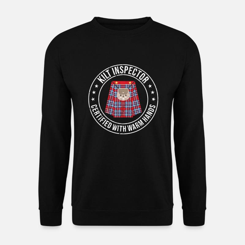 Szkocki kilt mówi szkocka spódnica Szkocja - Bluza unisex - czarny