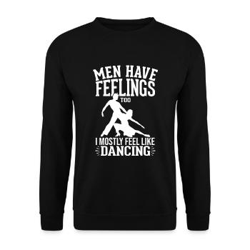 Tanzen Spruch Ballsaal Paartanz Tanz Tanzfläche - Unisex Pullover - Schwarz - Vorne - Alina (178cm) & Michal (187cm)