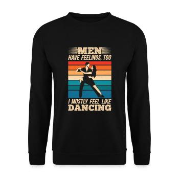 Tanzen Spruch Ballsaal Paartanz Tanz Tanzfläche - Unisex Pullover - Schwarz - Vorne - Alina (178cm) & Michal (187cm)