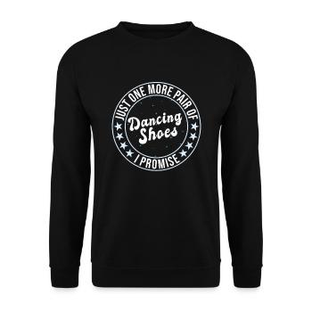 Tanzen Spruch Ballsaal Paartanz Tanz Tanzfläche - Unisex Pullover - Schwarz - Vorne - Alina (178cm) & Michal (187cm)