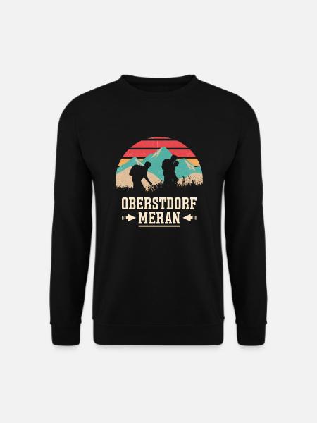 Alpenüberquerung Oberstdorf Meran E5 Fernwanderweg - Unisex Pullover - Schwarz