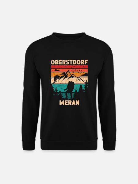 Alpenüberquerung Oberstdorf Meran E5 Fernwanderweg - Unisex Pullover - Schwarz