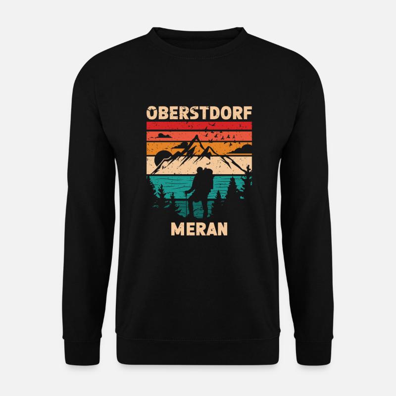 Alpenüberquerung Oberstdorf Meran E5 Fernwanderweg - Unisex Pullover - Schwarz