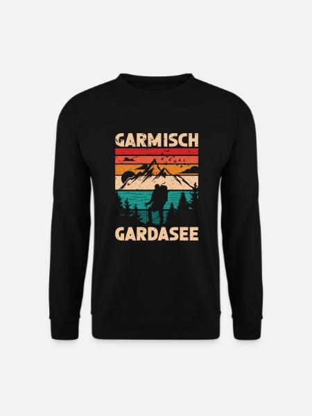Alpenüberquerung Garmisch Gardasee - Unisex Pullover - Schwarz