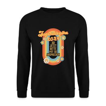 Youth Consecration 2024 From now on, please address them - Unisex Sweatshirt - black - Front - Alina (178cm) & Michal (187cm)