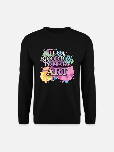 Professeur d’art Drôle de dicteur Cours d’art Cours d’art - Sweat-shirt Unisexe - noir