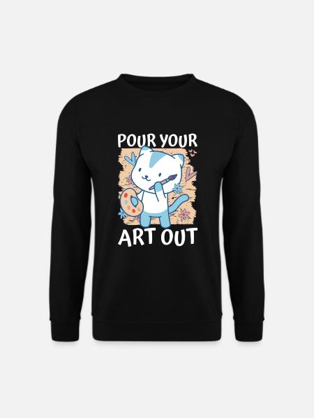 Professeur d’art Drôle de dicteur Cours d’art Cours d’art - Sweat-shirt Unisexe - noir