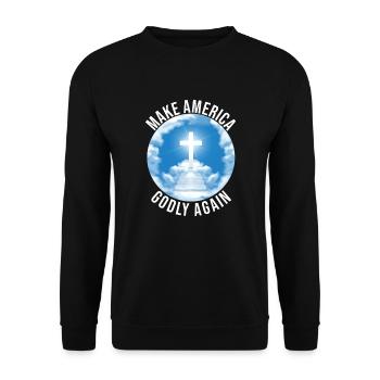 Rendre l’Amérique pieuse, aimer à nouveau la foi de Dieu - Sweat-shirt Unisexe - noir - Devant - Alina (178cm) & Michal (187cm)