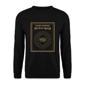 Cinco De Mayo Nacho Average Principal - Unisex Sweatshirt - black - Front - Alina (178cm) & Michal (187cm)