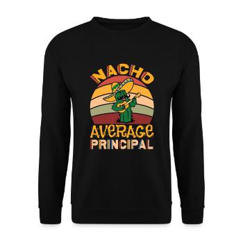 Cinco De Mayo Nacho Principal moyen - Sweat-shirt Unisexe - noir - Devant - Alina (178cm) & Michal (187cm)