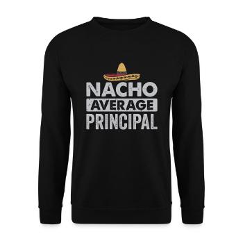 Cinco De Mayo Nacho Average Principal - Unisex Sweatshirt - black - Front - Alina (178cm) & Michal (187cm)