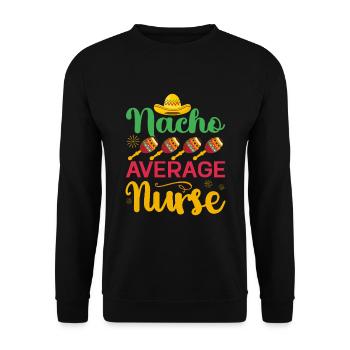Mexican Food Cinco De Mayo Nurse - Unisex Sweatshirt - black - Front - Alina (178cm) & Michal (187cm)