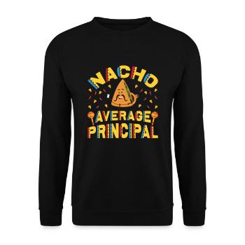 Cinco De Mayo Nacho Average Principal - Unisex Sweatshirt - black - Front - Alina (178cm) & Michal (187cm)