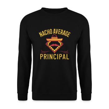 Cinco De Mayo Nacho Average Principal - Unisex Sweatshirt - black - Front - Alina (178cm) & Michal (187cm)