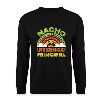 Cinco De Mayo Nacho Average Principal - Unisex Sweatshirt - black - Front - Alina (178cm) & Michal (187cm)