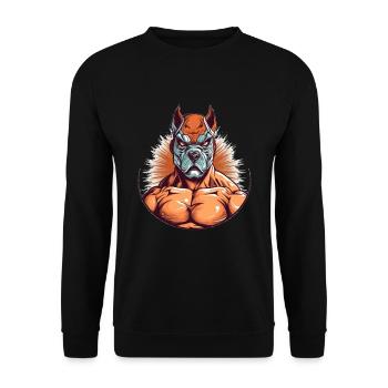 Lucha Libre Mexikanische Wrestling Maske Luchador - Unisex Pullover - Schwarz - Vorne - Alina (178cm) & Michal (187cm)
