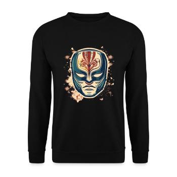 Lucha Libre Mexikanische Wrestling Maske Luchador - Unisex Pullover - Schwarz - Vorne - Alina (178cm) & Michal (187cm)