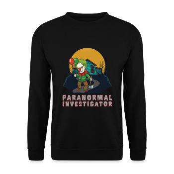 Paranormaler Ermittler Auf Geisterjagd - Unisex Pullover - Schwarz - Vorne - Alina (178cm) & Michal (187cm)