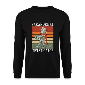 Paranormaler Ermittler Auf Geisterjagd - Unisex Pullover - Schwarz - Vorne - Alina (178cm) & Michal (187cm)