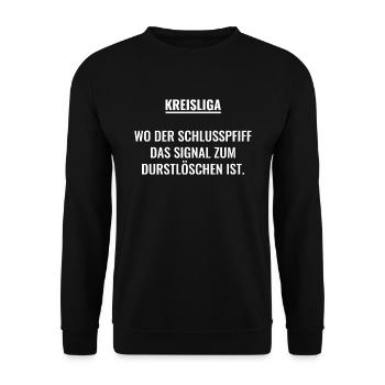 Das Signal zum Durstlöschen - Unisex Pullover - Schwarz - Vorne - Alina (178cm) & Michal (187cm)