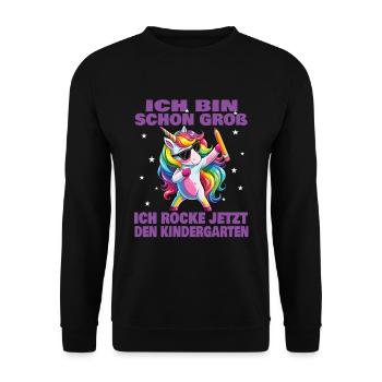 Kindergarten Child 2024 Kita Start Start - Unisex Sweatshirt - black - Front - Alina (178cm) & Michal (187cm)