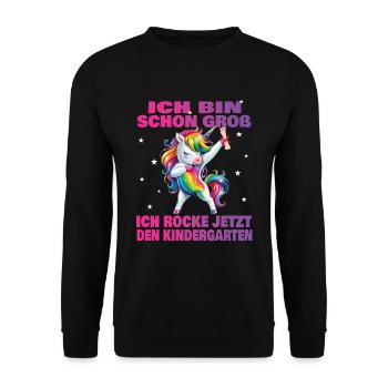 Kindergarten Child 2024 Kita Start Start - Unisex Sweatshirt - black - Front - Alina (178cm) & Michal (187cm)