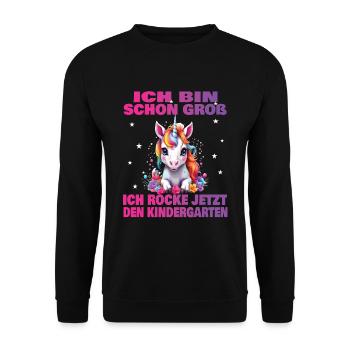 Kindergarten Child 2024 Kita Start Start - Unisex Sweatshirt - black - Front - Alina (178cm) & Michal (187cm)