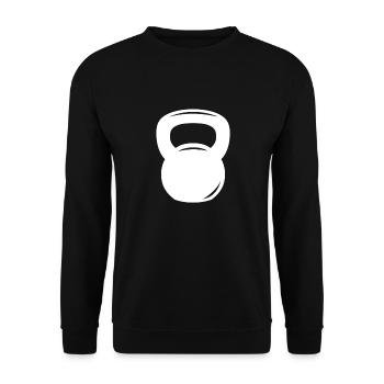 Kettlebell workout exercises workout gift - Unisex Sweatshirt - black - Front - Alina (178cm) & Michal (187cm)