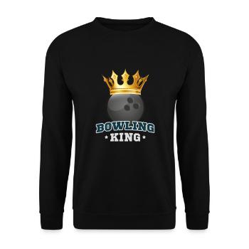 Roi de bowling - Sweat-shirt Unisexe - noir - Devant - Alina (178cm) & Michal (187cm)