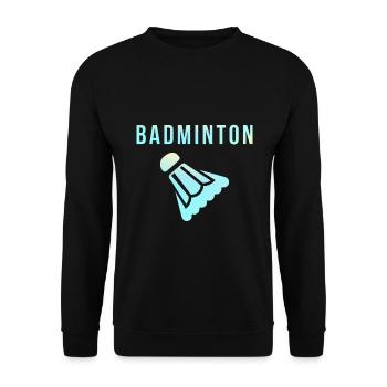 Badminton Federball - Unisex Pullover - Schwarz - Vorne - Alina (178cm) & Michal (187cm)