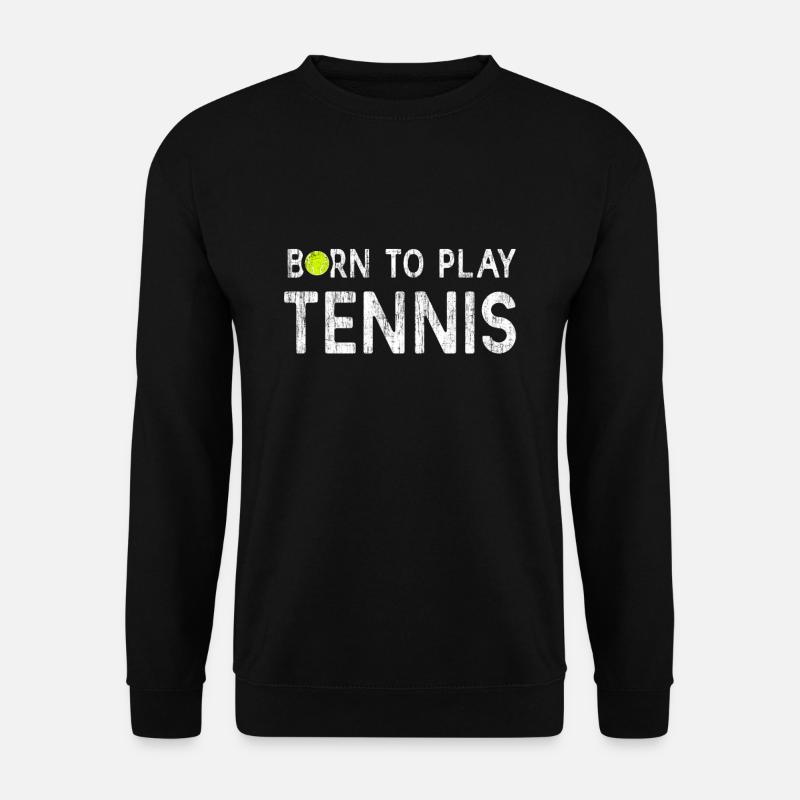 Tennis Tennisschläger Tennisplatz - Unisex Pullover - Schwarz