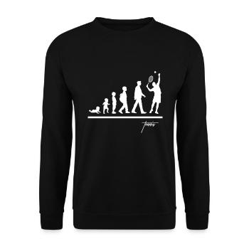 Tennis Evolution - Unisex Pullover - Schwarz - Vorne - Alina (178cm) & Michal (187cm)