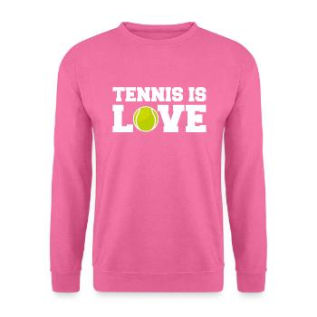Raquettes de tennis - Sweat-shirt Unisexe - rose - Devant