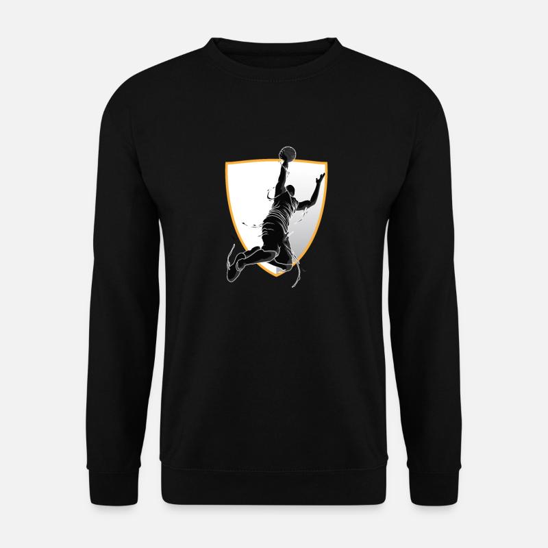Basketball Korb Basketballer Geschenk - Unisex Pullover - Schwarz