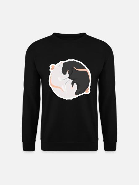 Ratten Geschenk - Unisex Pullover - Schwarz