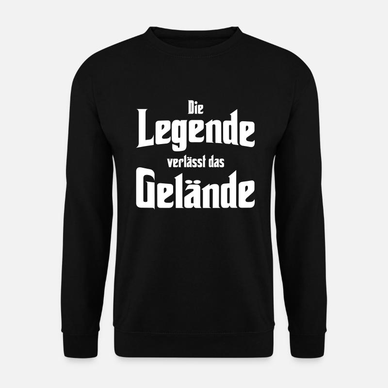 Die Legende verlässt das Gelände - Unisex Pullover - Schwarz