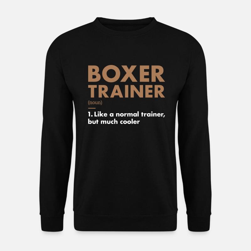 Boxer Trainer Definiton - Unisex Sweatshirt - black