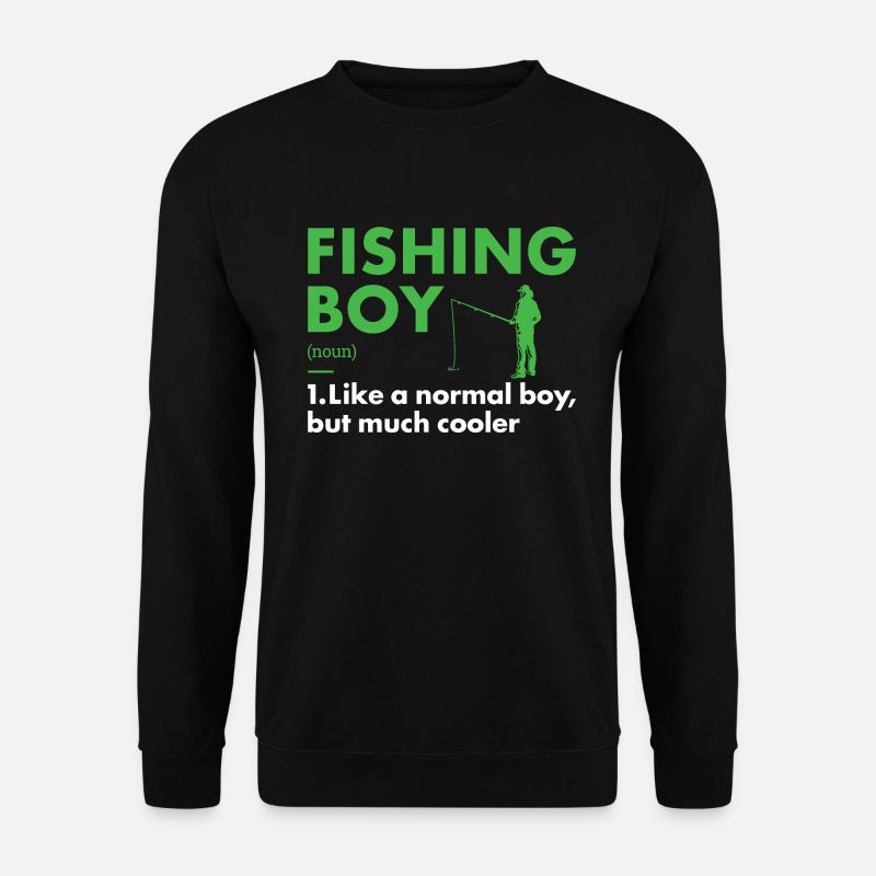 Fisher Boy Definition Fishing - Unisex Pullover - Schwarz