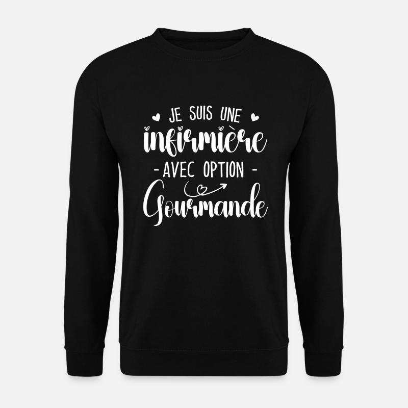 Krankenschwester mit Gourmet-Option - Unisex Pullover - Schwarz