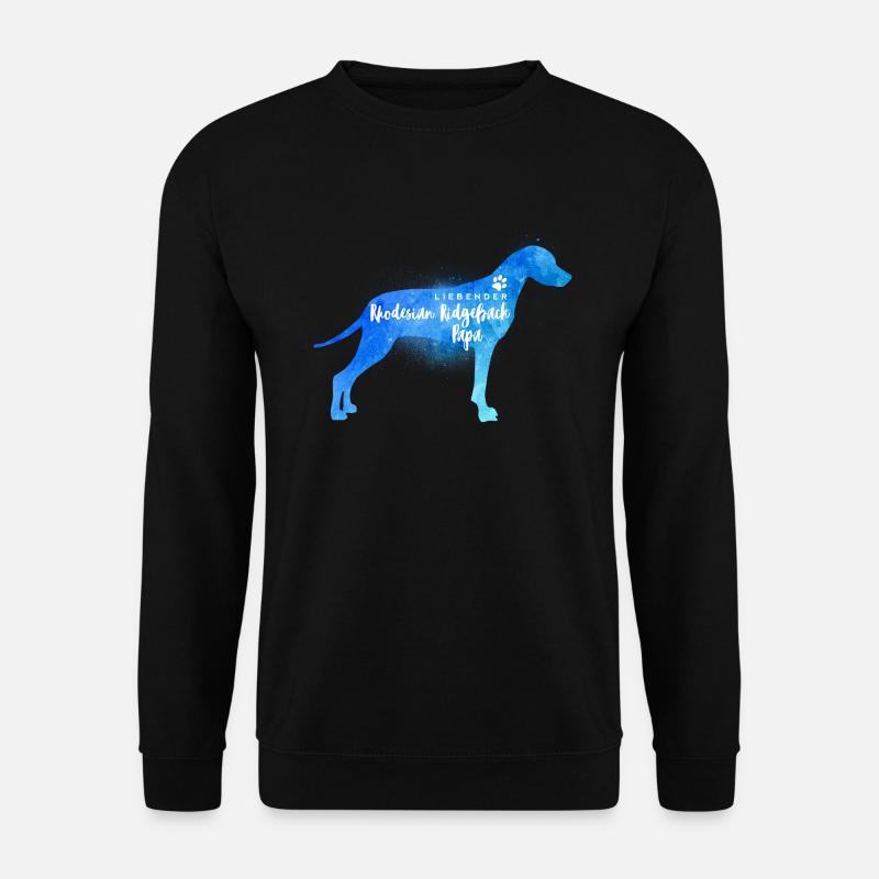 Liebender Rhodesian Ridgeback Papa - Unisex Pullover - Schwarz